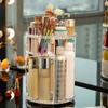 Makeup Tools Storage Box Transparent 360 Degree Rotatable Large Capacity Cosmetic Organizer