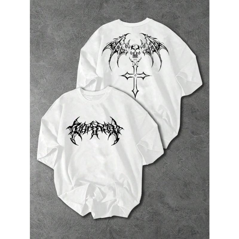 Summer  Men's T-shirt with 3D Wings Pattern Print - Street Casual Fashion Comfortable Soft Breathable