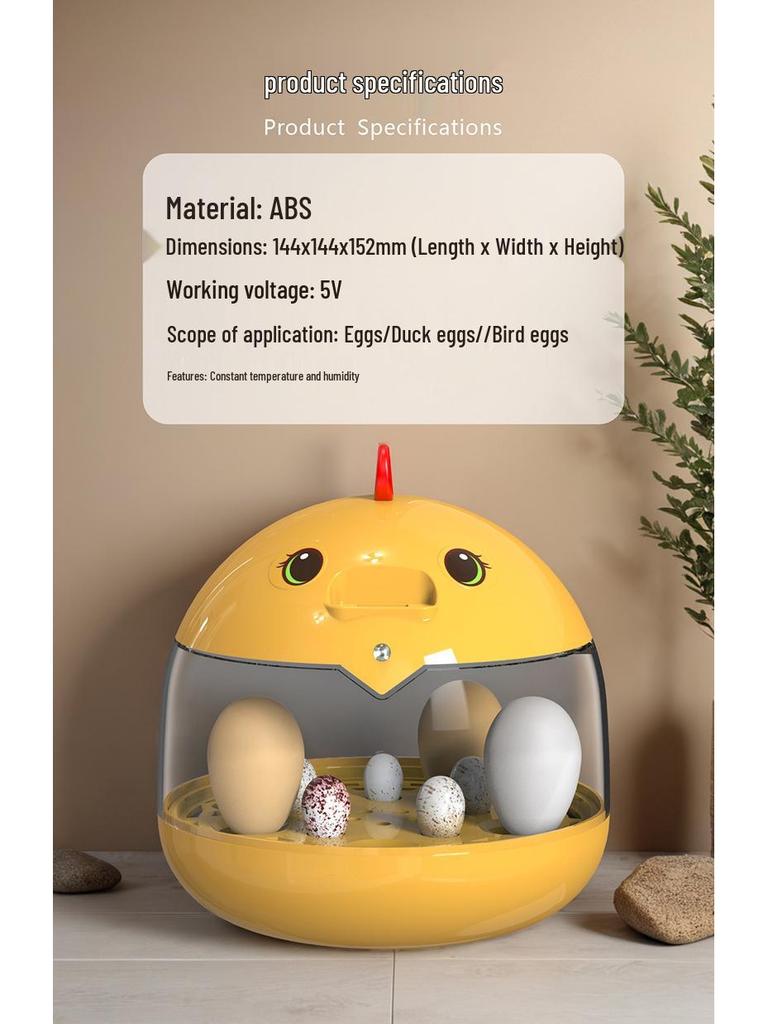 Automatic Mini Egg Incubator for Kids - Ideal for Quail, Chick, and Bird Eggs