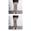 Mens American Style White Loose Straight Floor Drape Casual Suit Pants