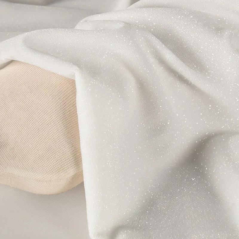 

100x140 см блестящий бархат звездная ткань для пошива платьев мягкая и гладкая сотканная неэластичная по полметра