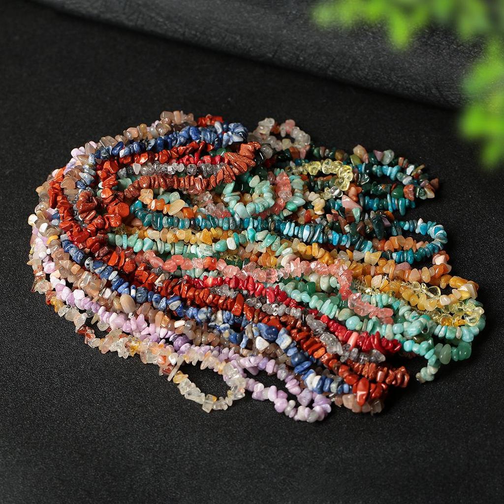 80cm Natürliche Amethyst Splitterkette - Poliert, Unregelmäßige Streifen für DIY Schmuck & Armbänder