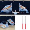 Multicolor Belly Dance Accessories Props Scalable Rods Colorful Scarves Flag  Dance Performance