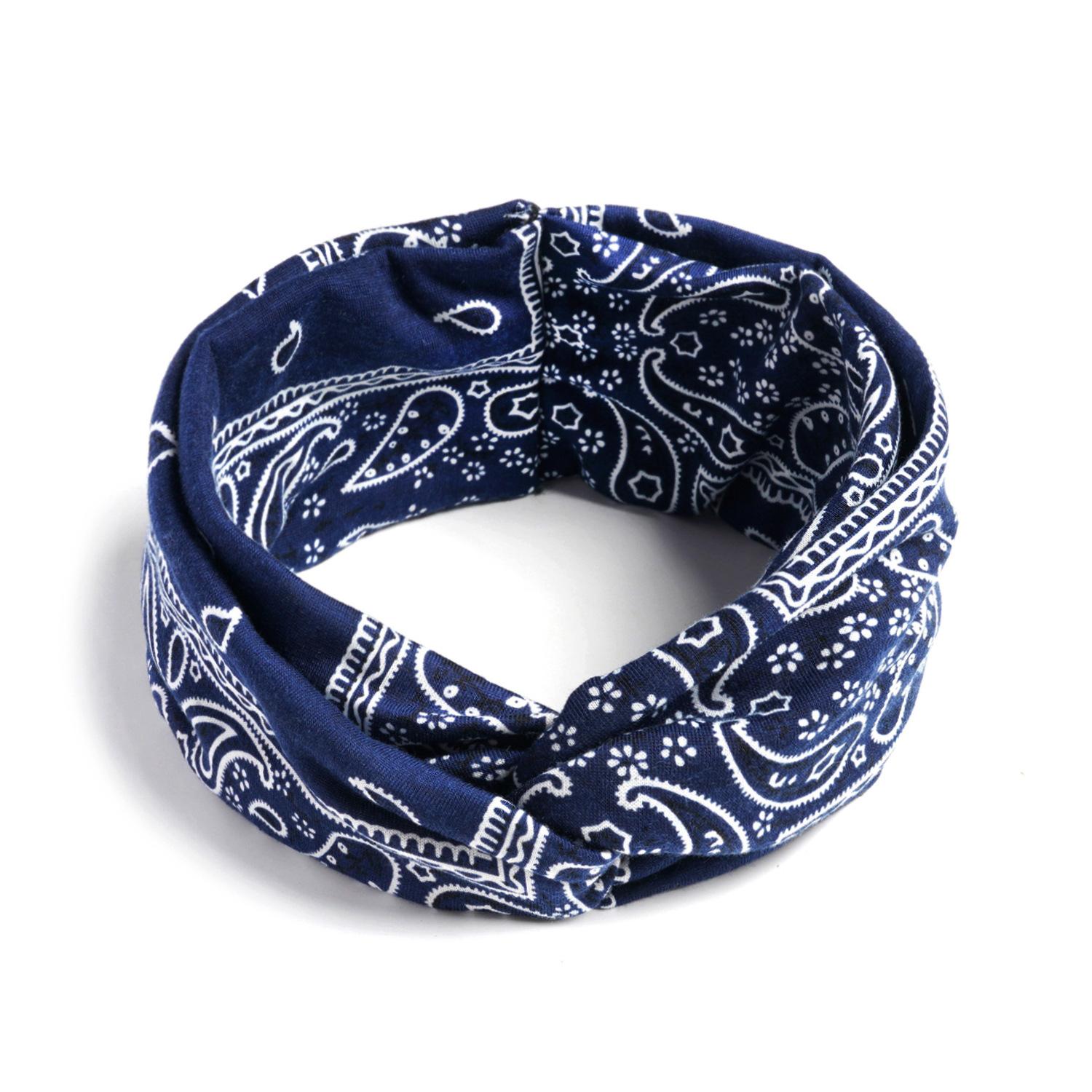 

Богемский крестообразный узел на голову Цыганская йога спортивная повязка на голову Широкая женская эластичная повязка на голову 1pcs