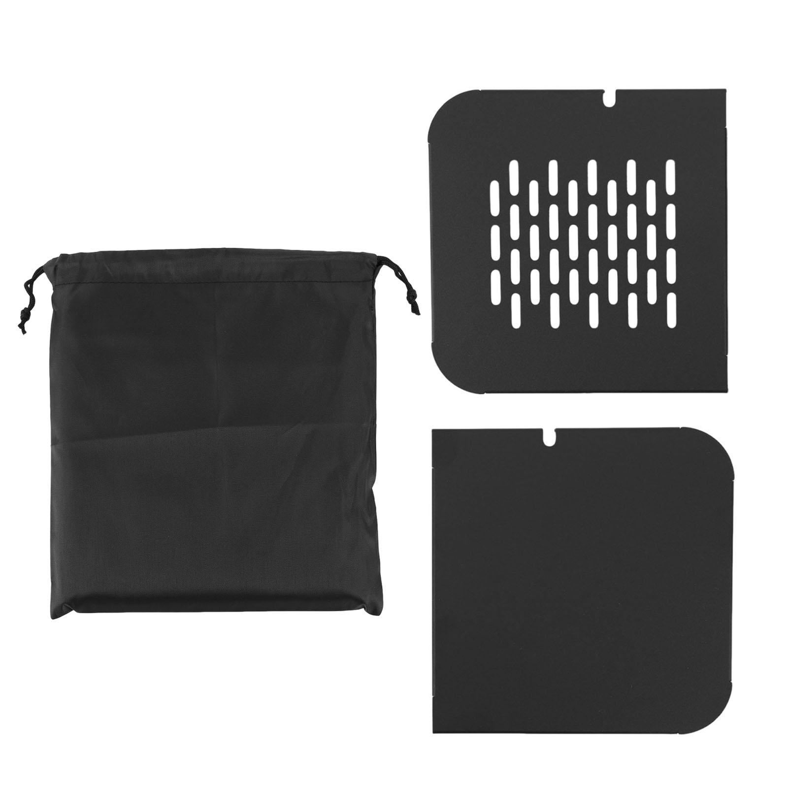 2Pcs Plate Tabletop Compatible with Lunch Box 9.4L Top Plate Aluminum Alloy for Outdoor Camping Coffee Picnic Cafe Accessories