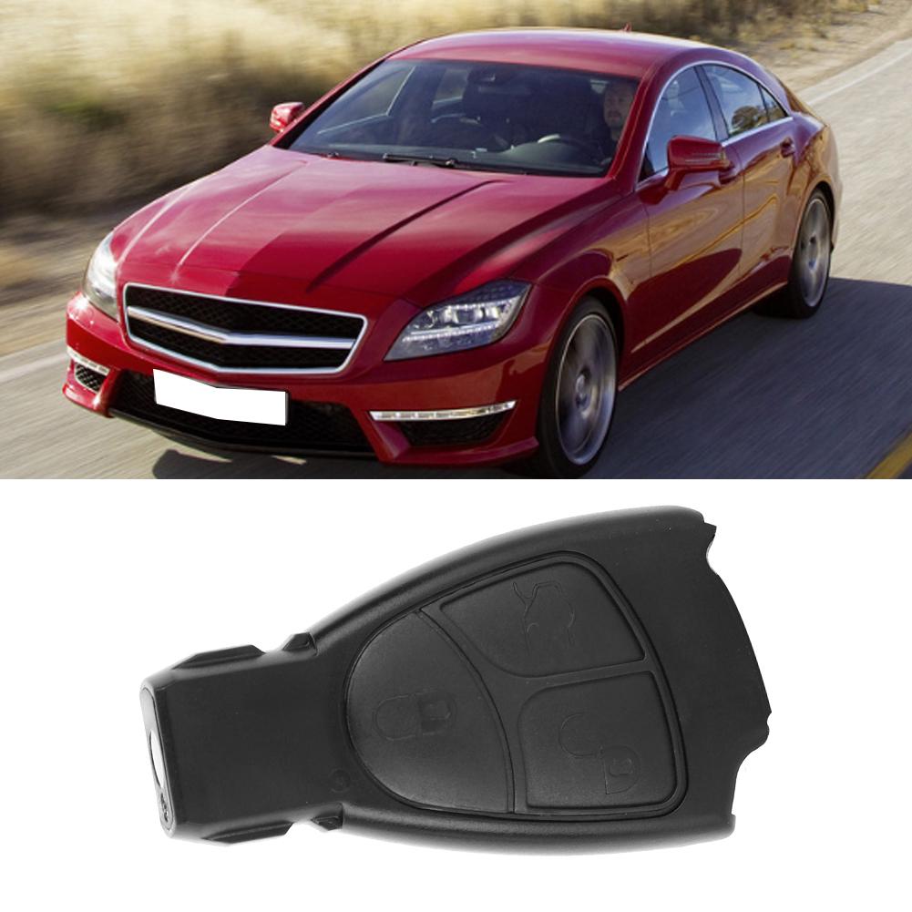 Obudowa kluczyka samochodowego z 3 przyciskami, czarna, zamienna, pasuje do Mercedesa Benz CE ML S CLK CL