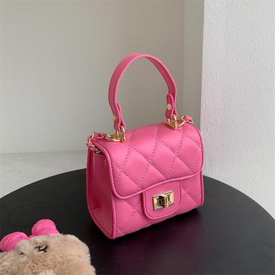 Embroidered Thread Rhombus Chain Bag, High-end Sense Niche Fashion Lipstick, Small Handbag, One Shoulder Messenger Bag, Women