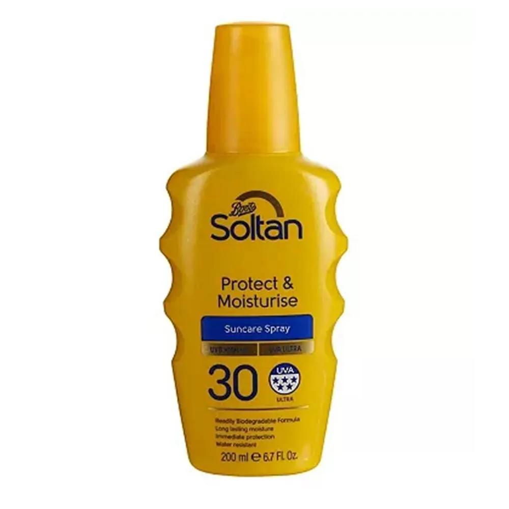 Soltan Sun Spray 200ml 1 Pack Protect & Moisture Soltan Protect & Moisturise Suncare Spray SPF30 200