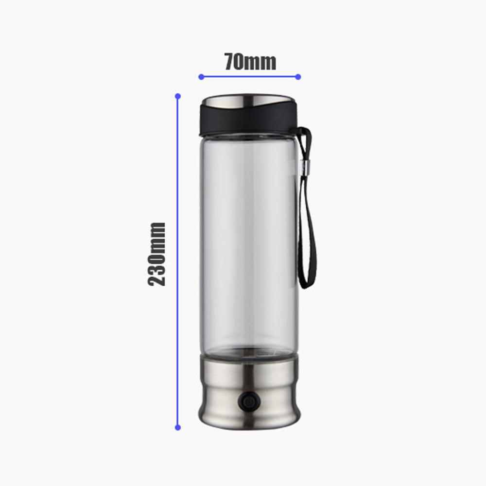 Bottiglia d'Acqua a Idrogeno Portatile da 410 ml, Tazza d'Acqua Sportiva ad Alta Capacità per Sport all'Aperto, Tazza da Bere Idrogenata Ricaricabile