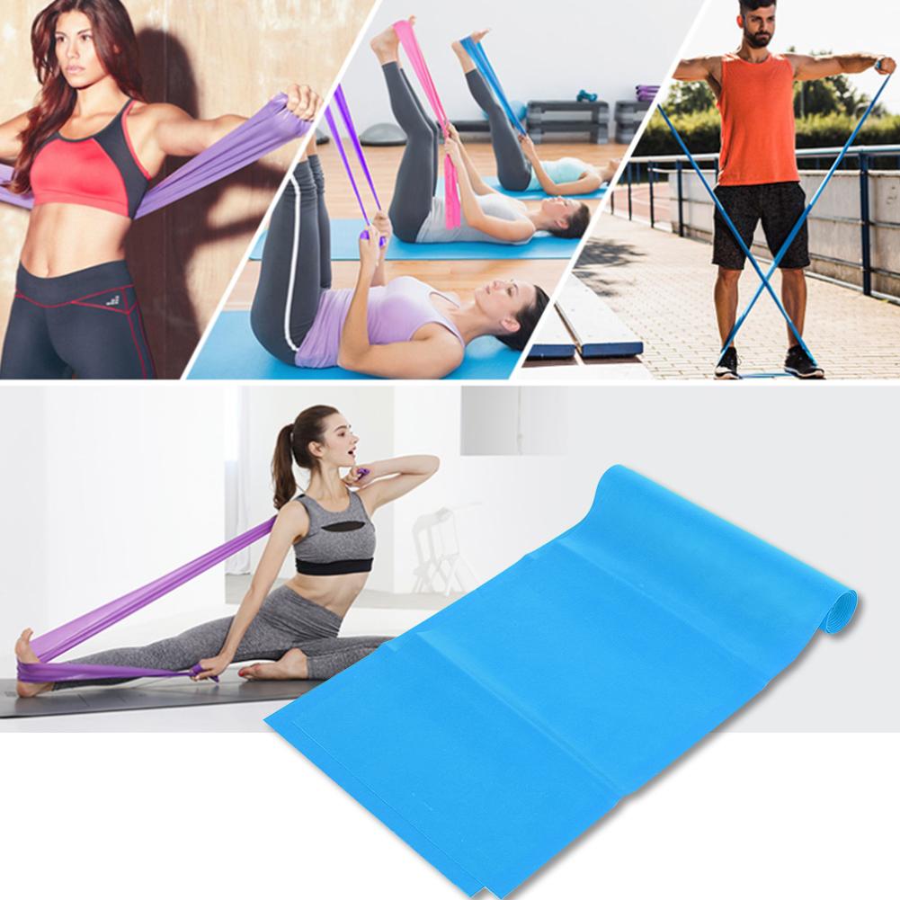 1.2M Fitness Equipment Elastic Exercise Resistance Bands Workout for Yoga(Blue)