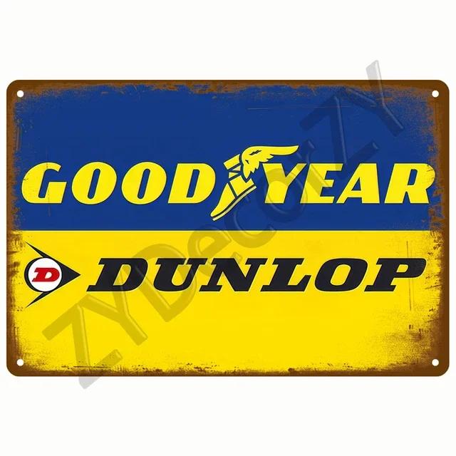 Vintage Metal Tin Sign  Garage Gas Oil Spark Plug Tyre Service  Man Cave Club Bar Home Wall Decor Art Decorative Plaque