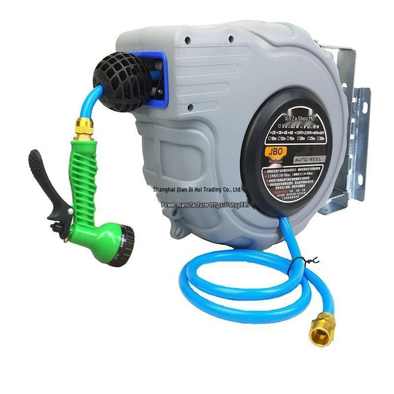 Automatic Retractable Water Hose Reel with 20m Hose for Car Wash and Gardening