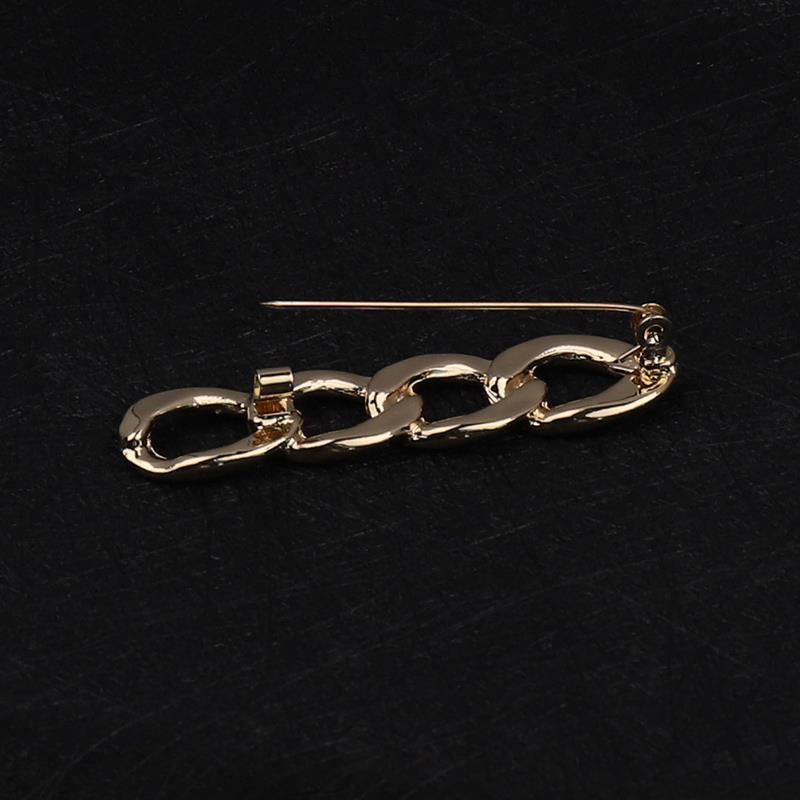 Women's Shiny Brooch Waistline Reducer: Elastic Anti-Exposure Skirt Buckle & Waist Shaping Pin