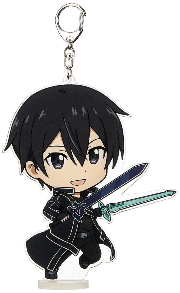 Sword Art Online DekaPuniKore! Keychain (with stand) Kirito [Aincrad]