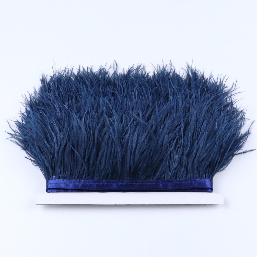 

52-Color Ostrich Feather Fabric Trim for Clothing & Accessories, Available in Pink, Starting at 10 Meters