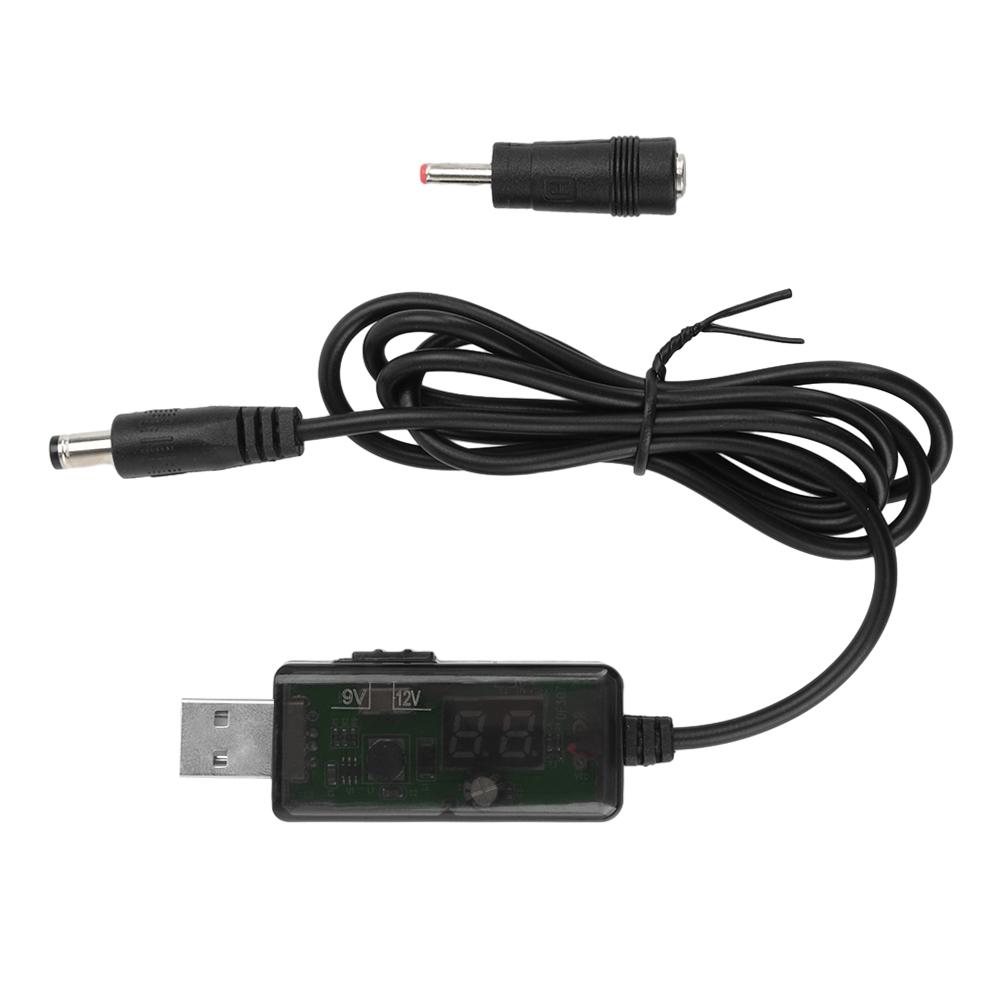 USB Power Boost Line DC 1V to DC 9V 1A/11V 1.8A Step UP Module USB Converter Adapter Router Cable 1.1X1.1MM Plug With Red LED