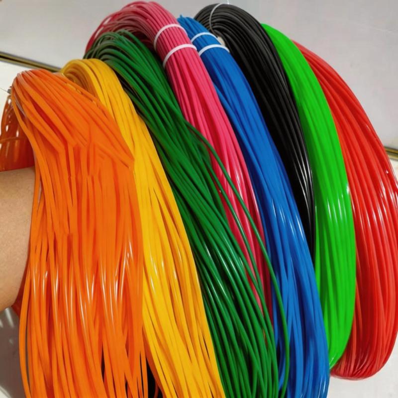 500g 2.4mm PE Round Synthetic Rattan Weaving Material Plastic Knit for Furniture Repair Chair Table Basket about 90Meter