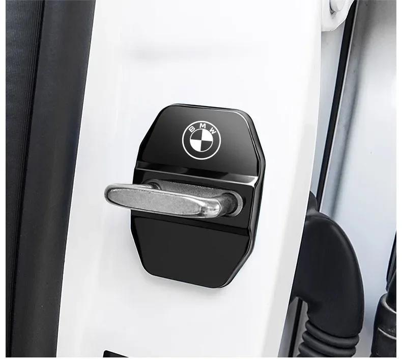 4pcs Car Styling Door Lock Protection Cover Stainless Steel Accessories For BMW M Performance E46 E90 E60 F20 X1 F10 X3 pendant PK2