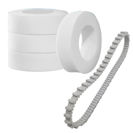 Pool Cleaner Tracks Climbing Rings 2 Pcs 9985006-R2 Pool Cleaner Tracks And 4 Pcs Climbing Rings Replacement Rubber Belt for Dolphin Underwater Robot