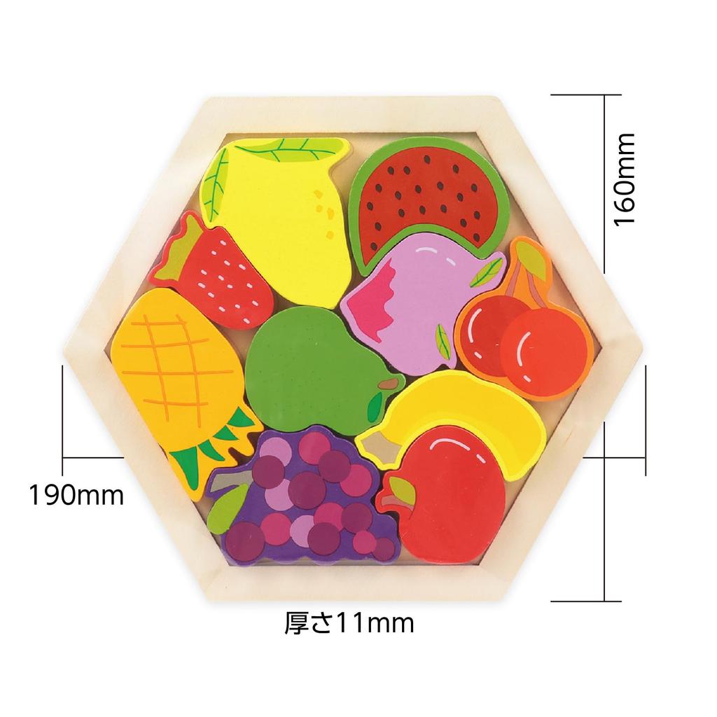 Artec MiraTOY Hexagonal Puzzle, Fruit, 21805 Pieces, Educational Toy