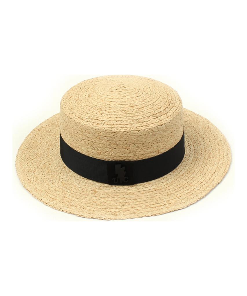 Yunibeosyeolkemiseuteuli Bkmt Raffia Flat Fedora Raffia Hat