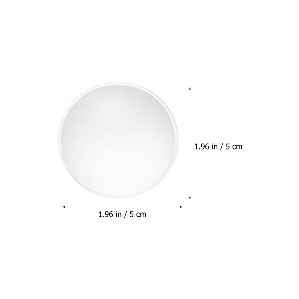 10Pcs Double Convex Lens Clear Round Acrylic Magnification Lens Accessories for Magnifiers Telescopes Magnifier Making Supplies