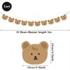 Boho Wall Decorations Garland Bear Birthday Supplies  We Can Bearly Wait Party