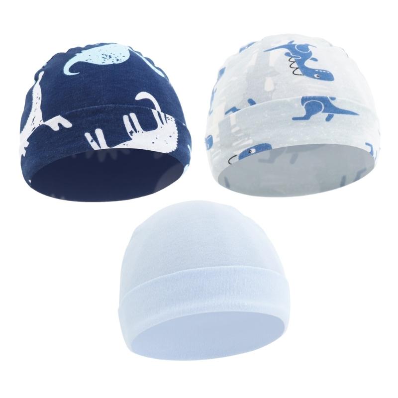 3 шт. Шапочка для новорожденных, детская шапочка, мягкая шапочка, шапочка для младенца для мальчика, девочки, малыша 0-6 месяцев