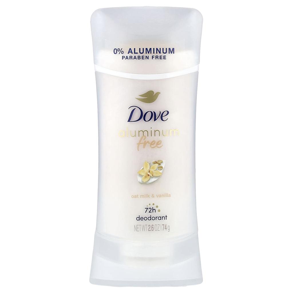 DOVE Aluminum-Free Deodorant, Oat Milk & Vanilla, 2.6 Oz (74 G)