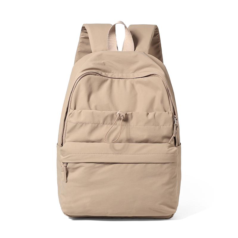 Women's Lightweight Nylon Backpack Casual Daily Waterproof Travel Backpack for Girls Ladies Simple Solid Color School Bag Outdoor Small Backpacks