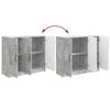 Sideboard Concrete Grey 89 x 34.5 x 77 cm Engineered Wood