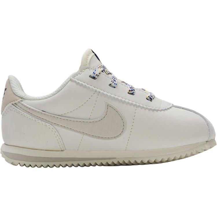 Nike Cortez Easy On Comfortable Versatile Durable Breathable Low Top Walking Shoes Baby Shoes Off-White IH7660-001