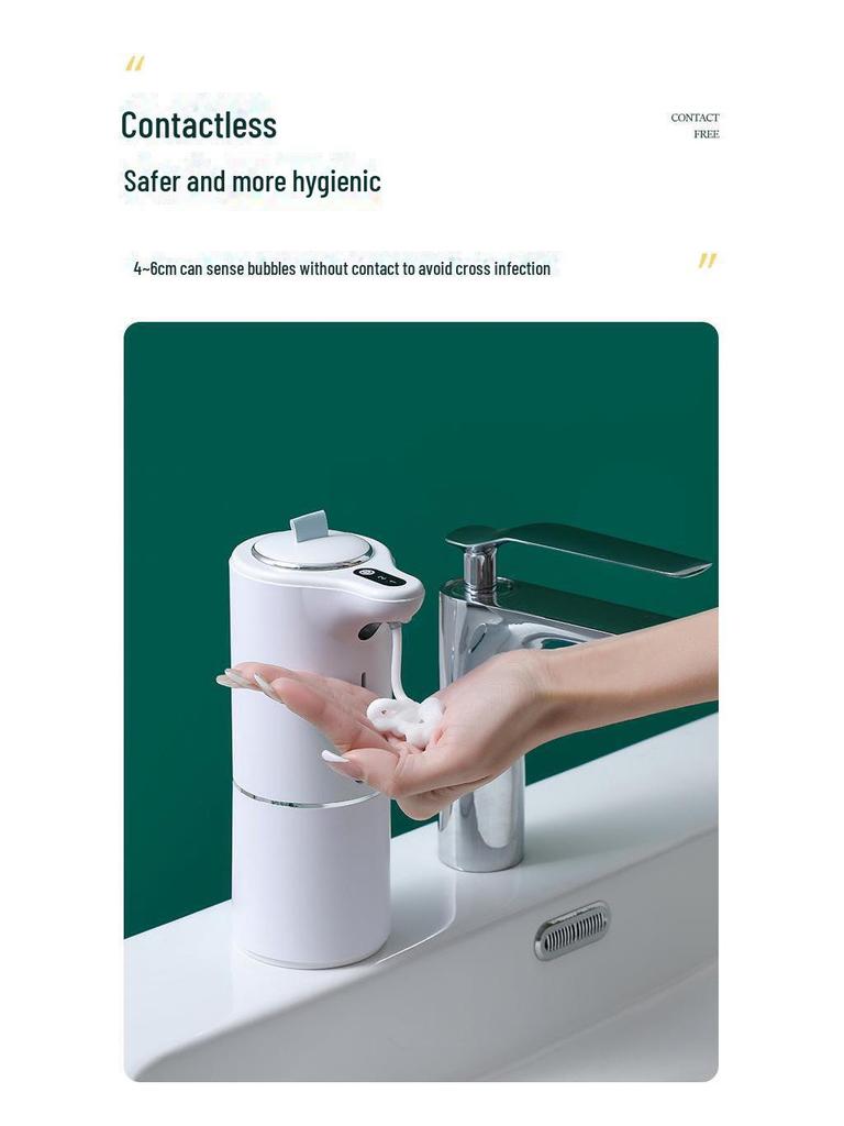 Rechargeable Smart Foam Soap Dispenser for Hands and Mobile Devices
