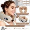 Electric Neck Massager Pillow 3D Kneading 3 Modes Neck Cervical Waist Leg Body Muscles Massage Travel Sleeping Pillows Support