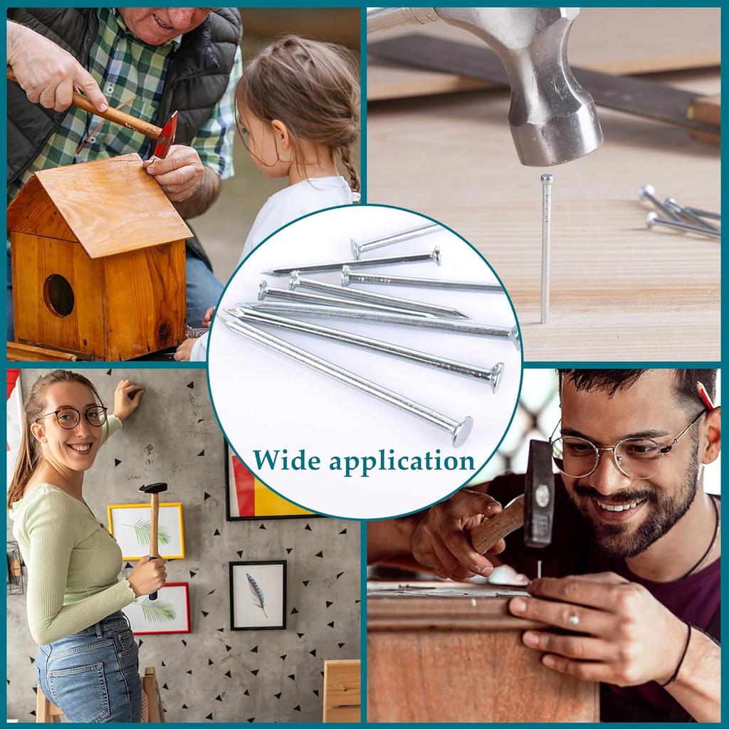 Carbon Steel Concrete Nails High Strength Flat Head Wall Nail for Hanging Pictures Fastener Hardware Cement Wood Nails Pushpin