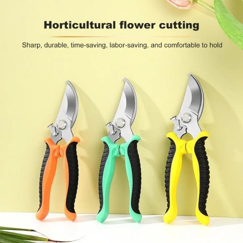 Gardening Shears Ergonomic Handle with Sharp Blades Durable Garden Pruning Shears For Harvesting Flower Fruit Labor Saving Tool