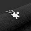 Matching Heart Puzzle Pendant Necklaces Heart Puzzle Pendant Necklaces for Couples Unique Collarbone Chain Accessory