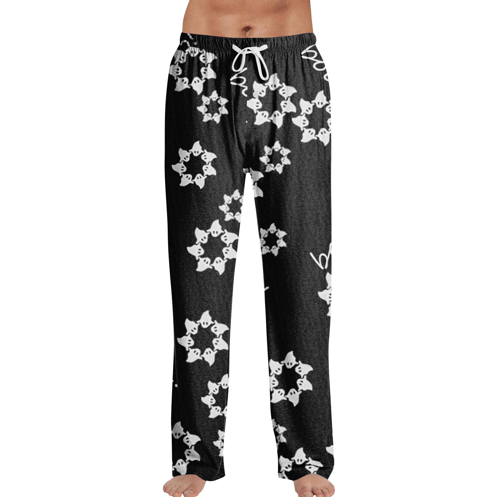 

Пижамные штаны в стиле аниме, повседневные брюки с эластичной резинкой на талии, удобные прямые свободные брюки для йоги XXL чёрный