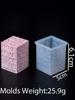 Embossed LOVE Letters Cylinder Cube Candle Mold DIY Valentine's Day Ornaments Making Heart Square Round Soap Craft Molds Home De