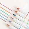 UCRAVO 2 In 1 Colored Gel Pen, 2 Lines Gel Pen Marker Gel Ink Roller Ball Pens, Stationery Supplies, Scrapbook Taking Su