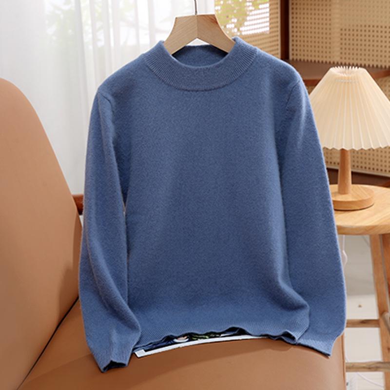 A-Point Children's Pure Wool Sweater - Autumn/Winter Round Neck Pullover for Boys and Girls