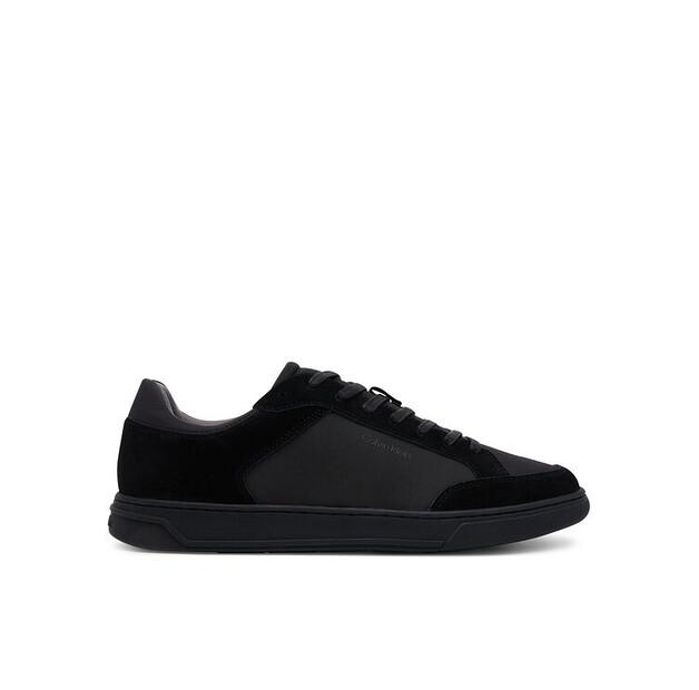 Men's Calvin Klein Low Top Lace Up Repreve Mix Hm0hm01802 Black Sneakers