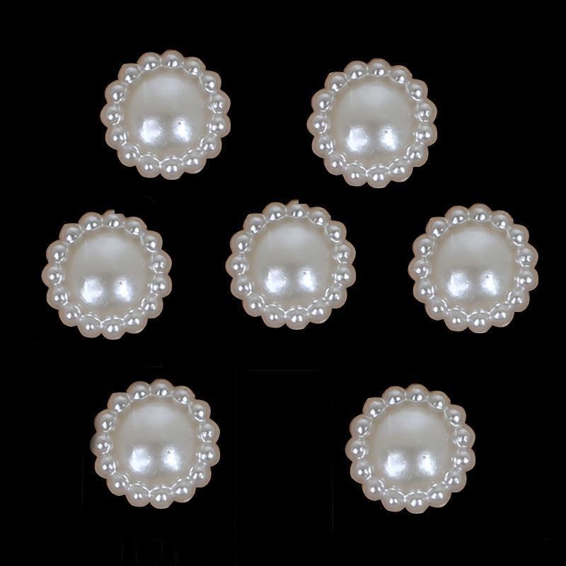 

50 шт./пакет 12 мм красочные кружевные полукруглые плоские бисерные украшения «сделай сам», аксессуары ручной работы 12mm 50pcs/bag