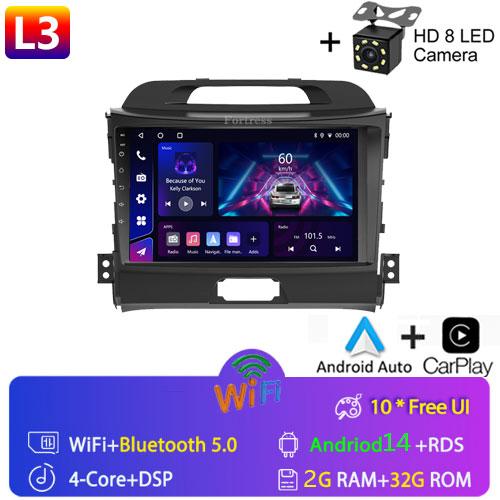 Fortress 5G WIFI Android Auto Radio 2 Din For KIA Sportage 3 2010-2016 Car Multimedia Video Player Autoradio Carplay 8 Core GPS