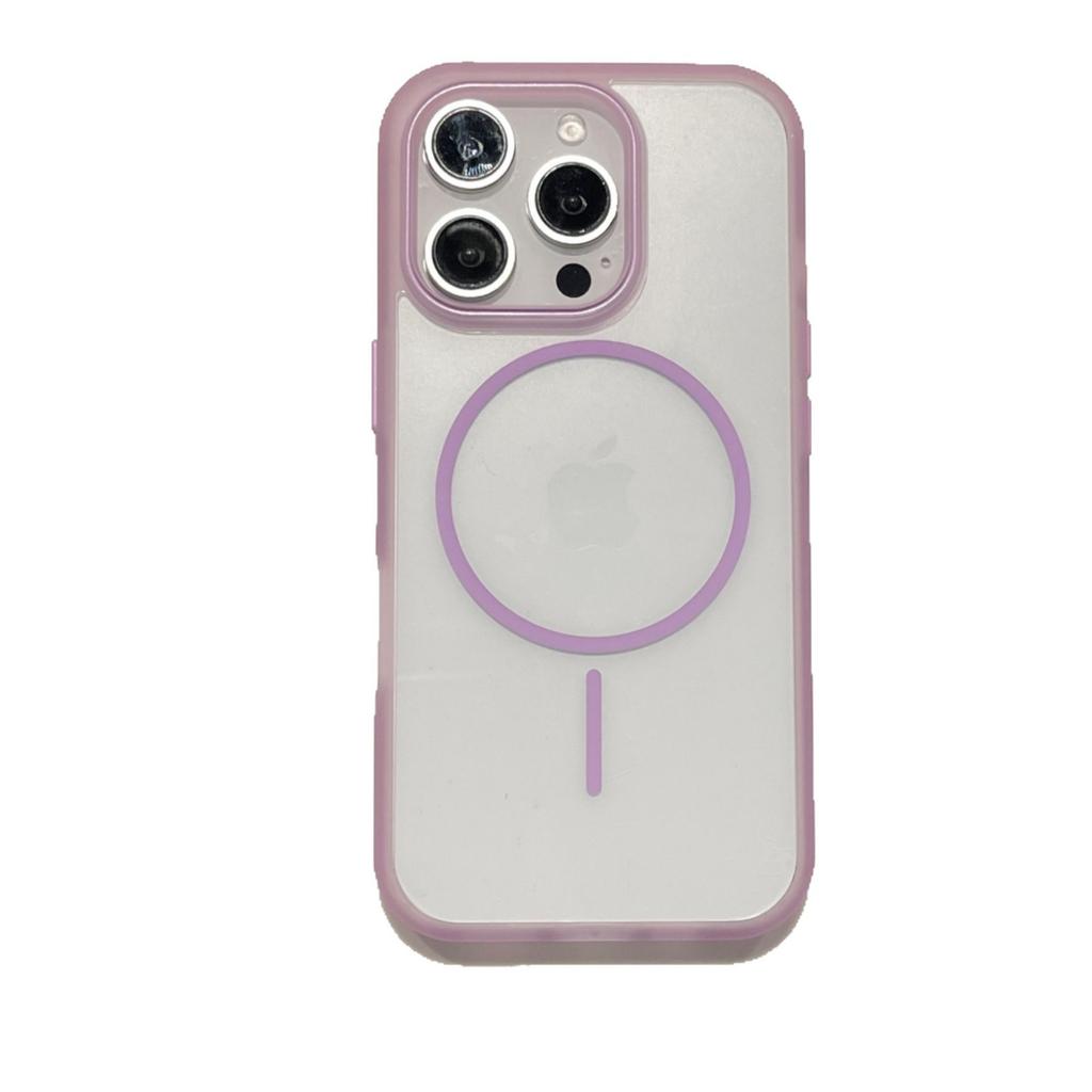 Suitable for IPhone16 Phone Case, Thin Ring N52 Magnetic Attraction, and Color Frame Protective Case for Apple 15promax