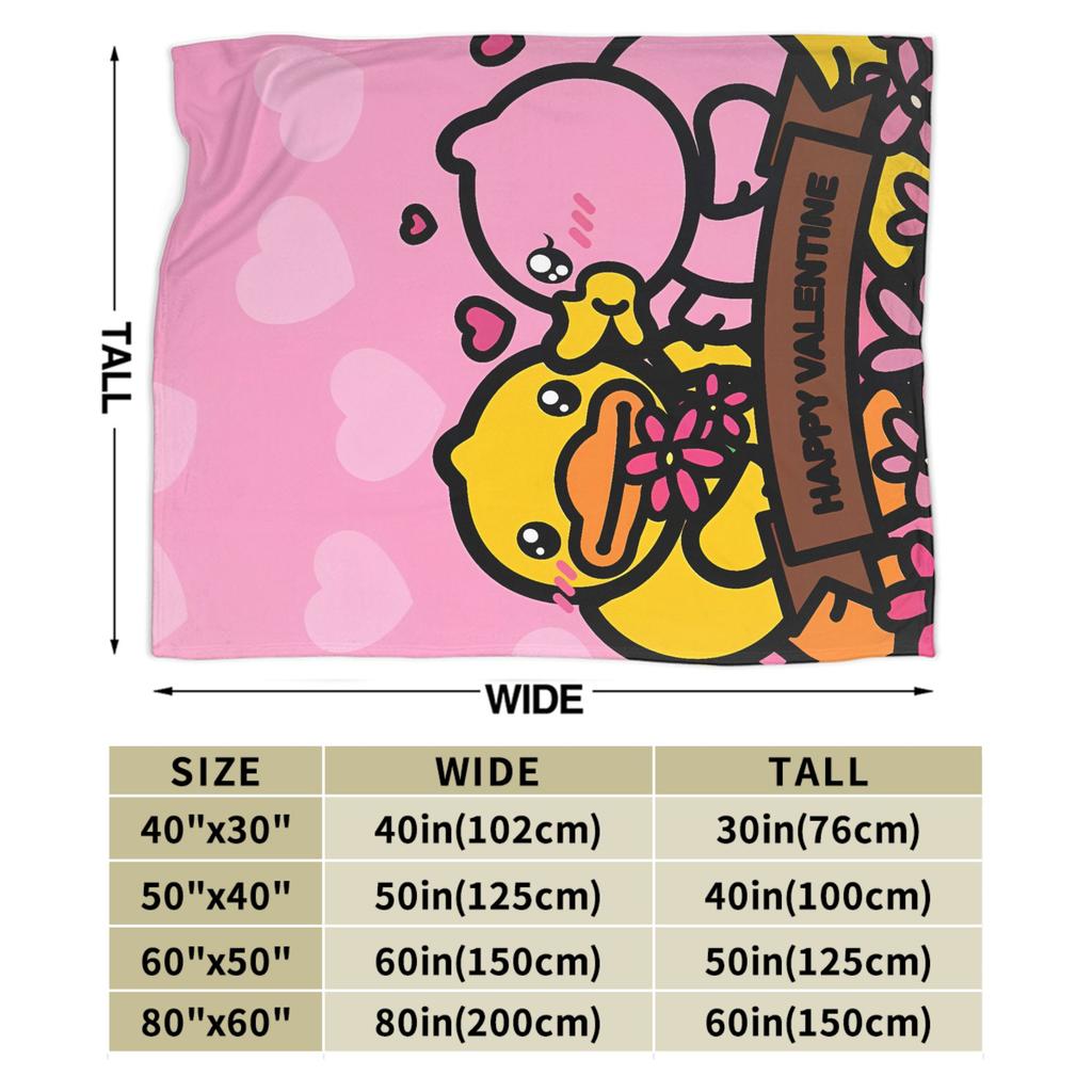 Yellow Duck Super Soft Blanket Child Plush Throw Blanket Fluffy Couch Bed Flannel Bedspread Sofa Bed Cover