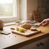 Natural Bamboo Cutting And Serving Board 30×20×1.5 Cm