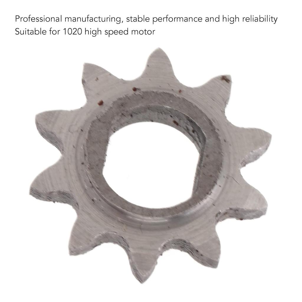 10 Teeth Sprocket, 25H 10T Motor Sprocket H Hole 1020 Motor Sprocket H Hole Stable Performance High Hardness Steel Pinion Gear