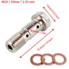 Motoraccessoires Remklauw Banjobout Ontluchtingsnippel M10X1.0MM/1.25MM Roestvrij Staal 304 voor yamaha ktm sherco