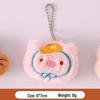 Adorable Plush Bear & Rabbit Brooch Keychain for Kids & Women - Cute Bag or Pin Accessory